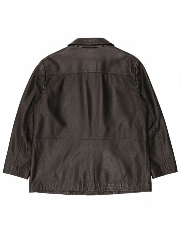 Vintage dame læderjakke EU 42 Large Black