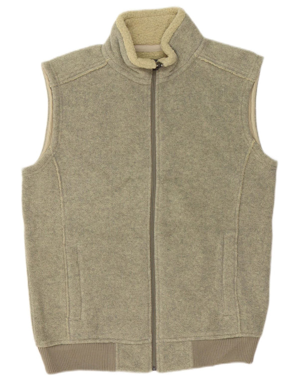 Marks & Spencer Herre Ærmeløs træningsdragt Topjakke Medium Khaki Polyester