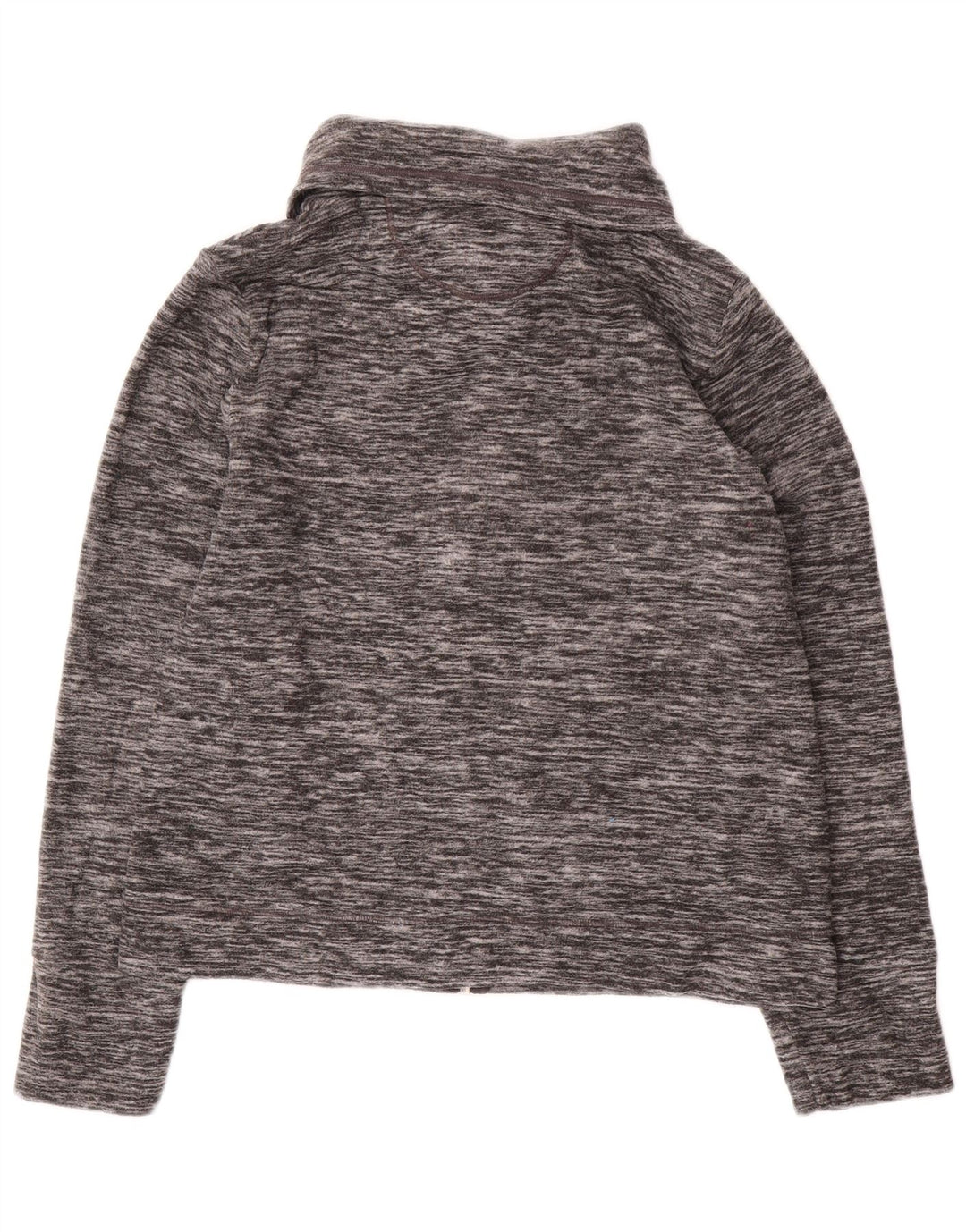 CALVIN KLEIN Womens Performance Fleecejakke UK 14 Medium Grey Flecked