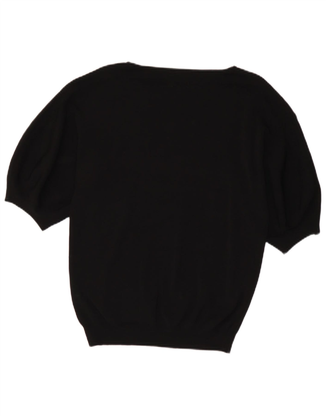 Massimo Dutti Dame Boat Neck Jumper Sweater UK 10 Small Black