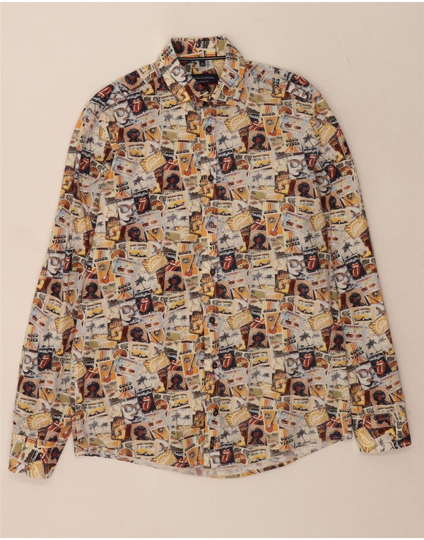 Casa Moda Herre Woodstock skjorte Størrelse 39/40 Medium Flerfarvet