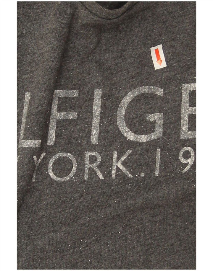 Tommy Hilfiger Herre Grafisk T-Shirt Top Stor Grå Bomuld