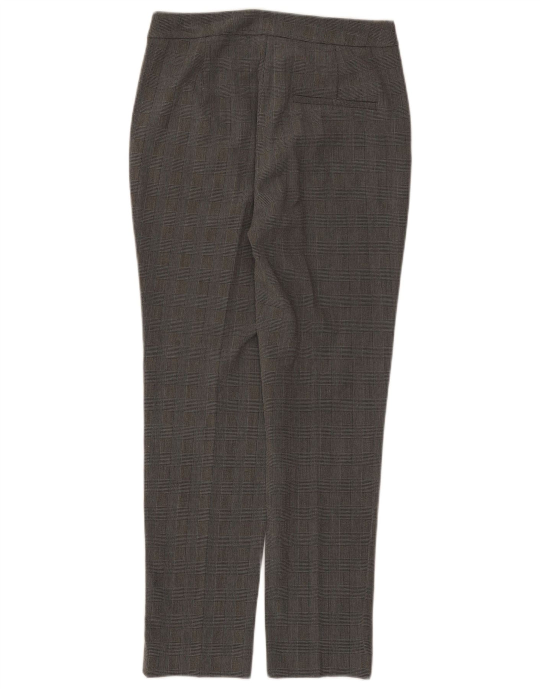 Zara Slim Suit Bukser Small W26 L27 Grå ternet polyester