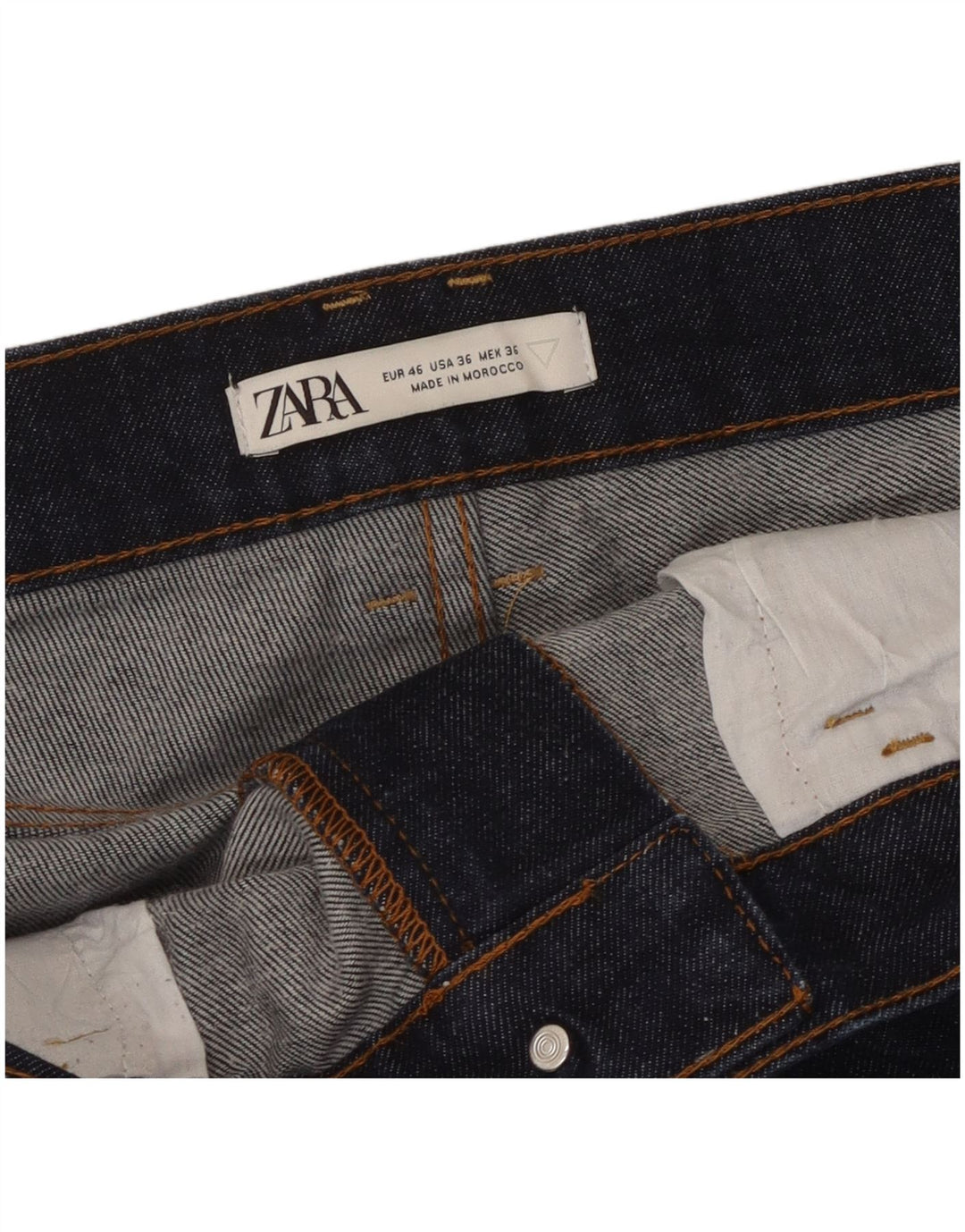 Zara Herre Slim Jeans EU 46 XL W36 L31 Marineblå