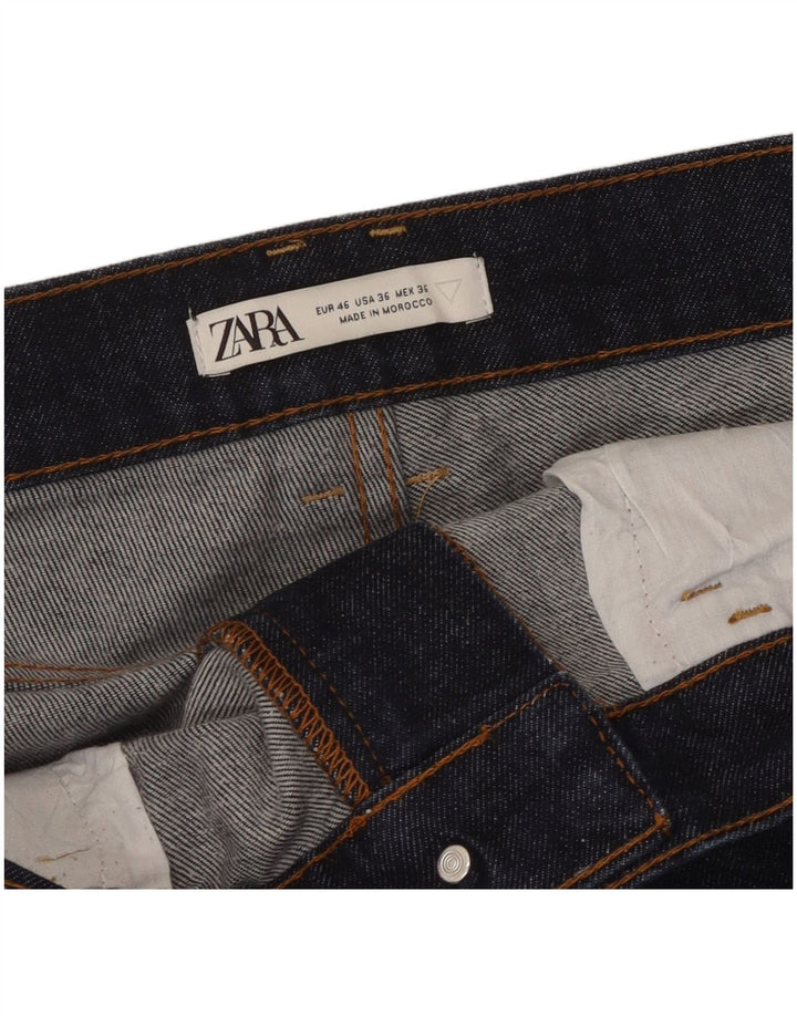 Zara Herre Slim Jeans EU 46 XL W36 L31 Marineblå
