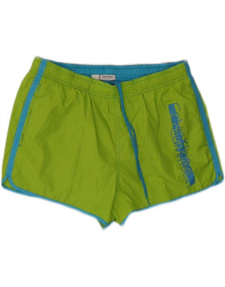 Calvin Klein Grafiske svømmeshorts til kvinder UK 14 Medium Green