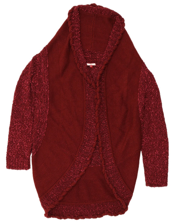 Joe Browns Dame Cardigan Sweater UK 24/26 4XL Burgundy Flecked Polyamid
