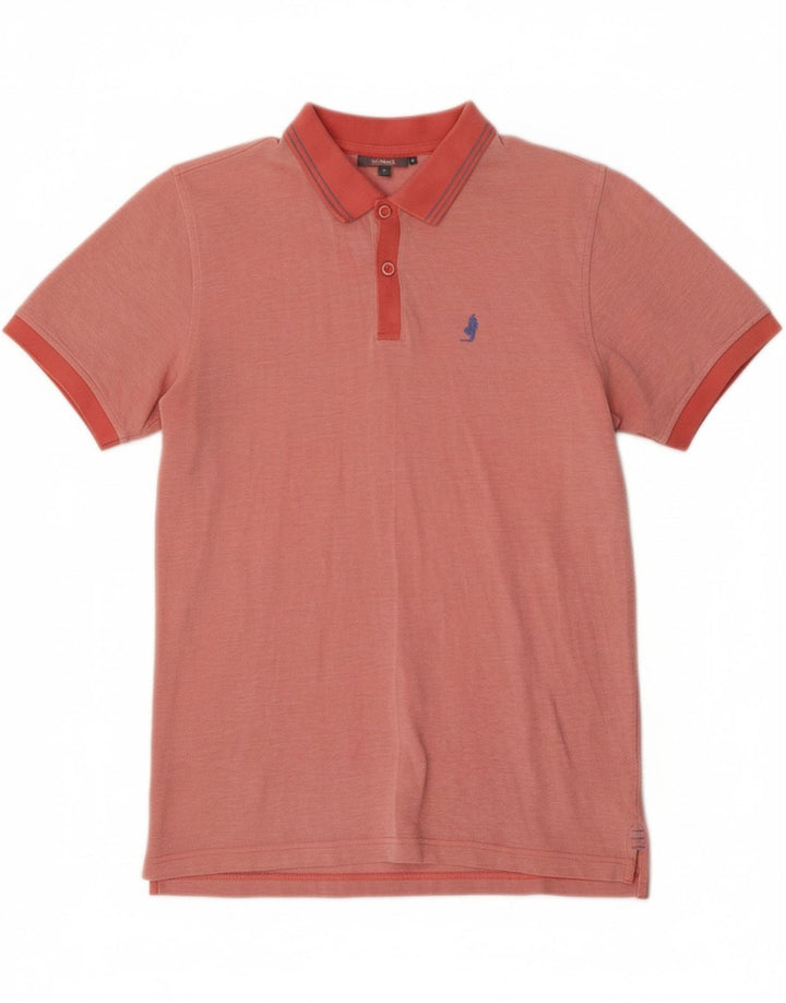 MARLBORO CLASSICS Mens Polo Shirt Small Pink Cotton