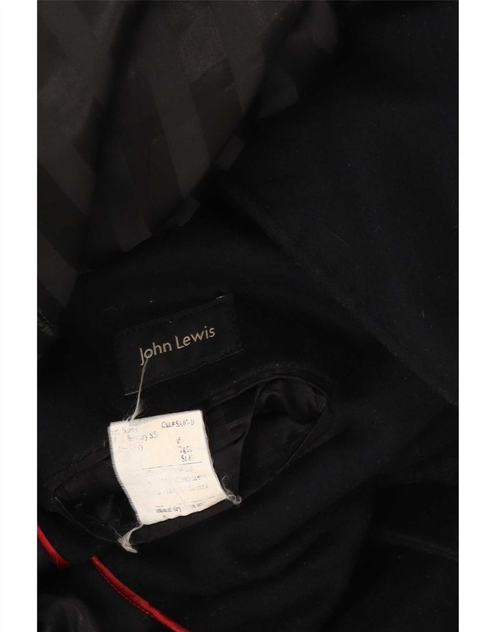 John Lewis Herre Overfrakke UK 40 Large Navy Blue Wool