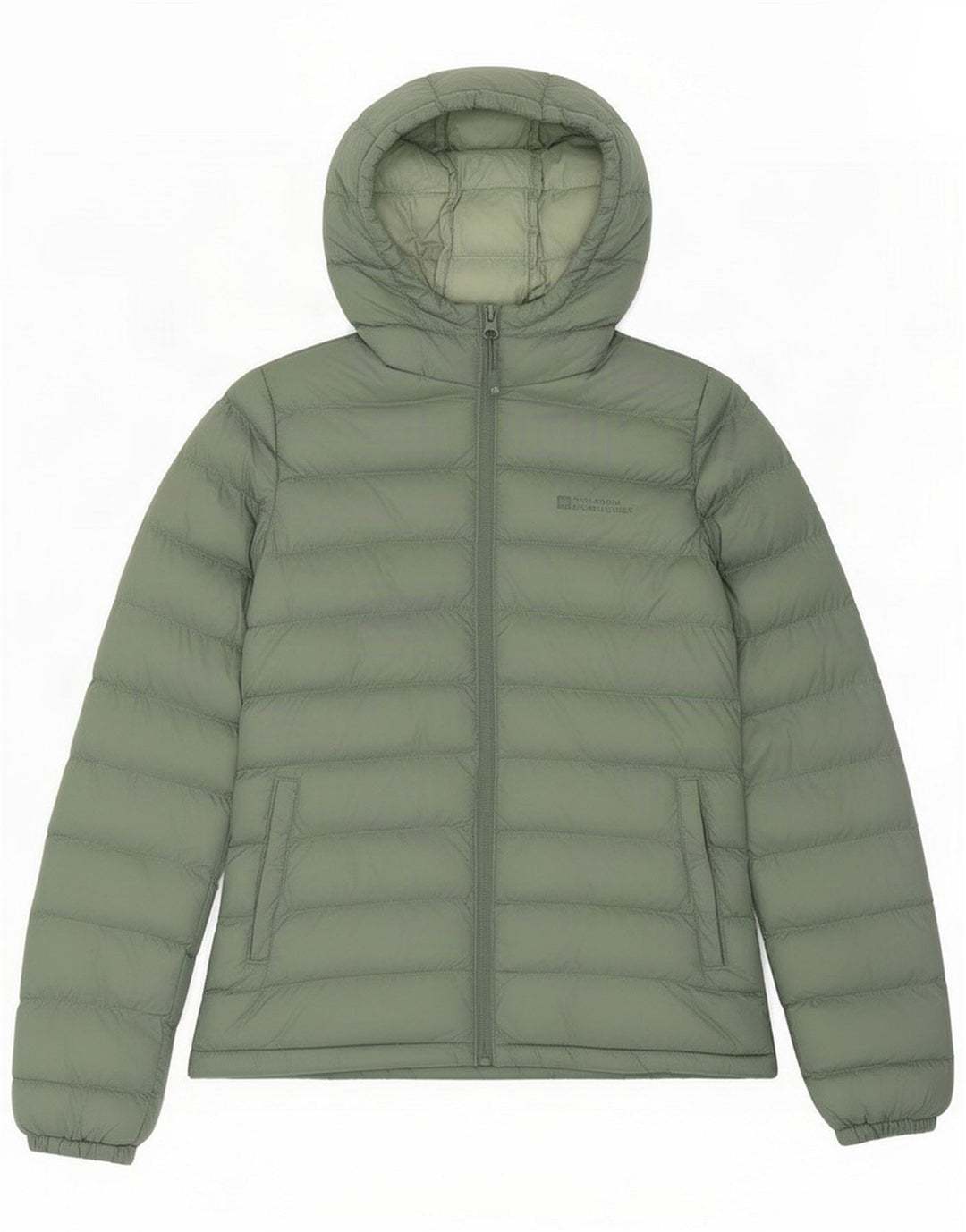 Mountain Warehouse Dame hætte polstret jakke UK 8 Small Green Polyester