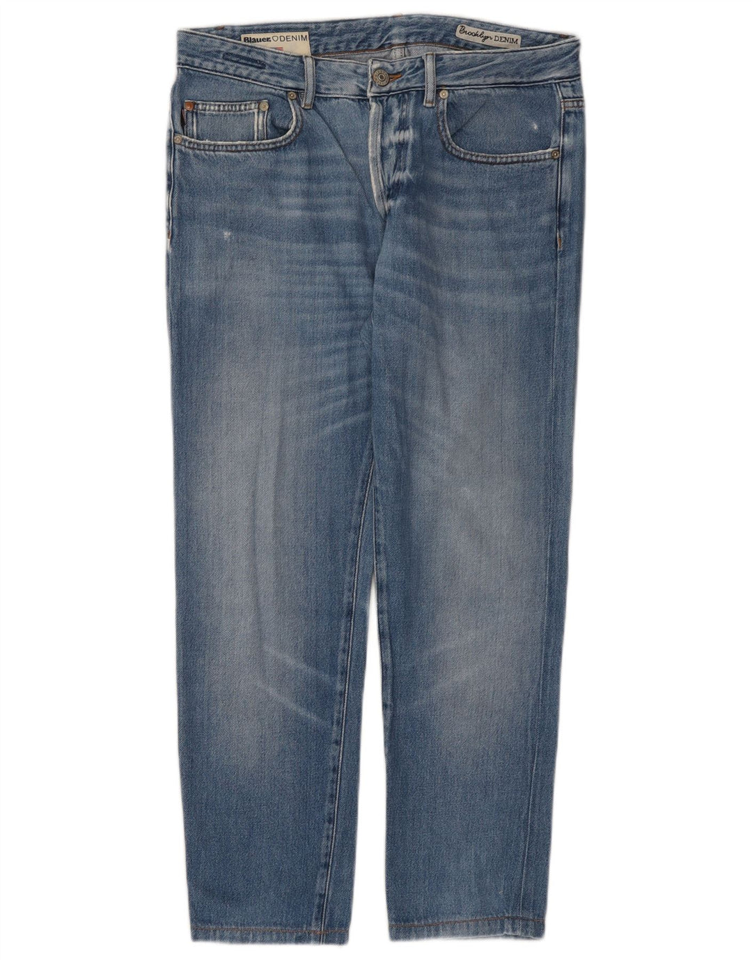 Blauer Straight Jeans til mænd W32 L27 Blå