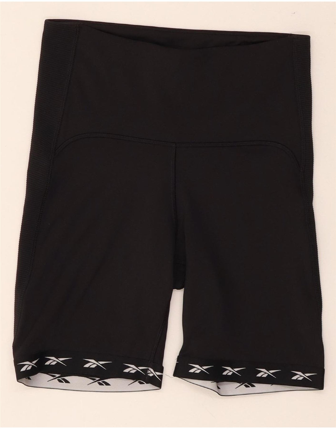Reebok Womens Speedwick Graphic Sports Shorts UK 8/10 Small Black Polyester