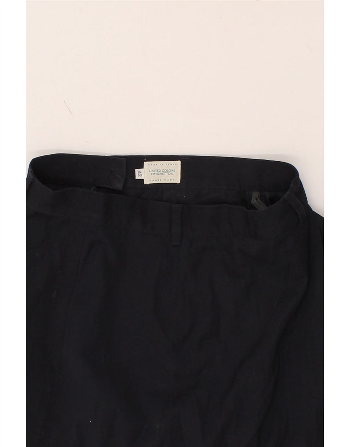 BENETTON Womens Chino Shorts IT 42 Medium W26  Navy Blue Polyester Vintage Benetton and Second-Hand Benetton from Messina Hembry 