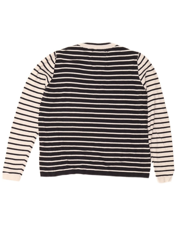 Superdry Dametrøje med rund hals i overstørrelse UK 10 Small White