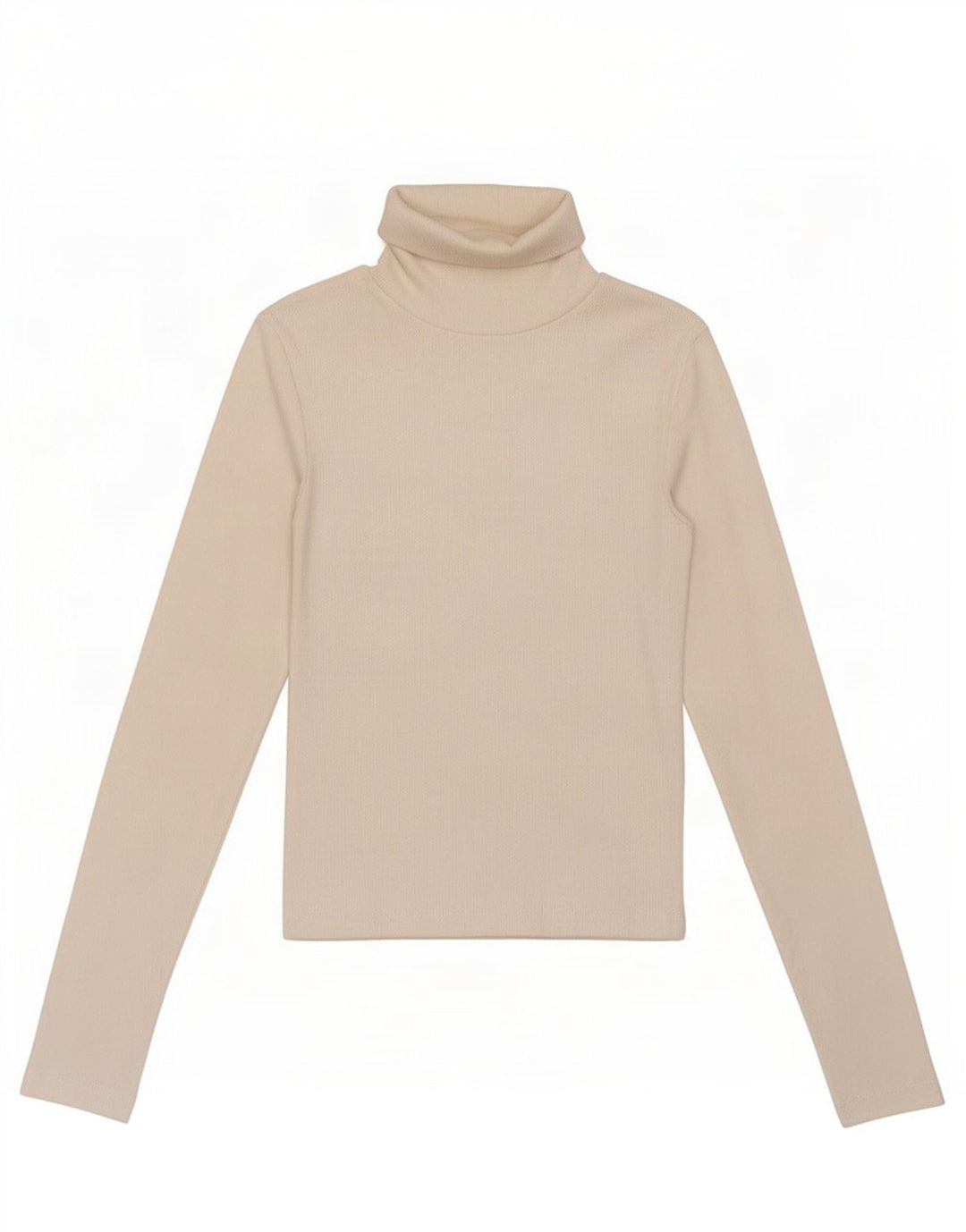 Zara Womens Crop Roll Neck Top Langærmet UK 8 Small White