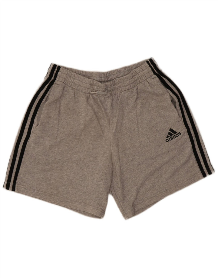 Adidas Sportshorts til mænd, mellemgrå flækket bomuld