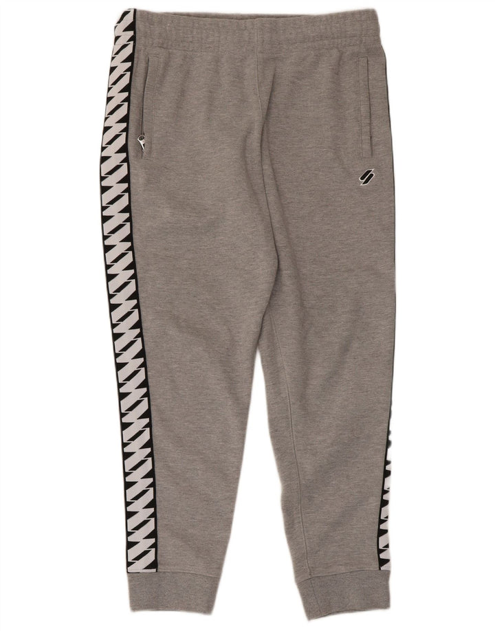 Superdry Herre grafiske træningsdragt Bukser Joggers Medium Grey Colourblock