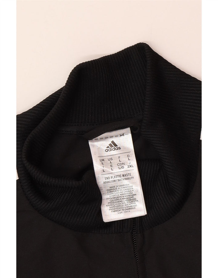 Adidas Træningsdragt til mænd, topjakke, stor sort polyester