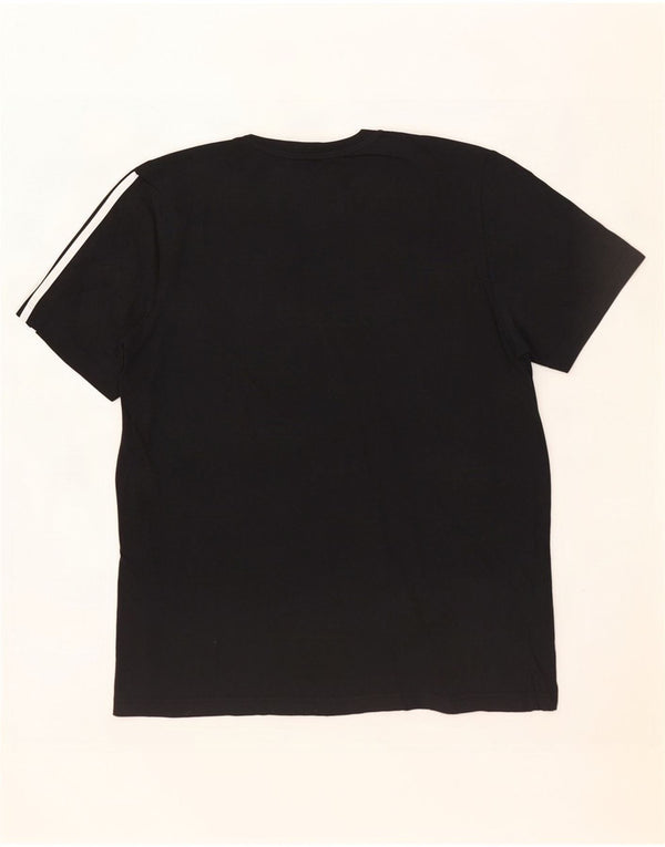 Adidas Herre T-Shirt Top XL Sort Bomuld