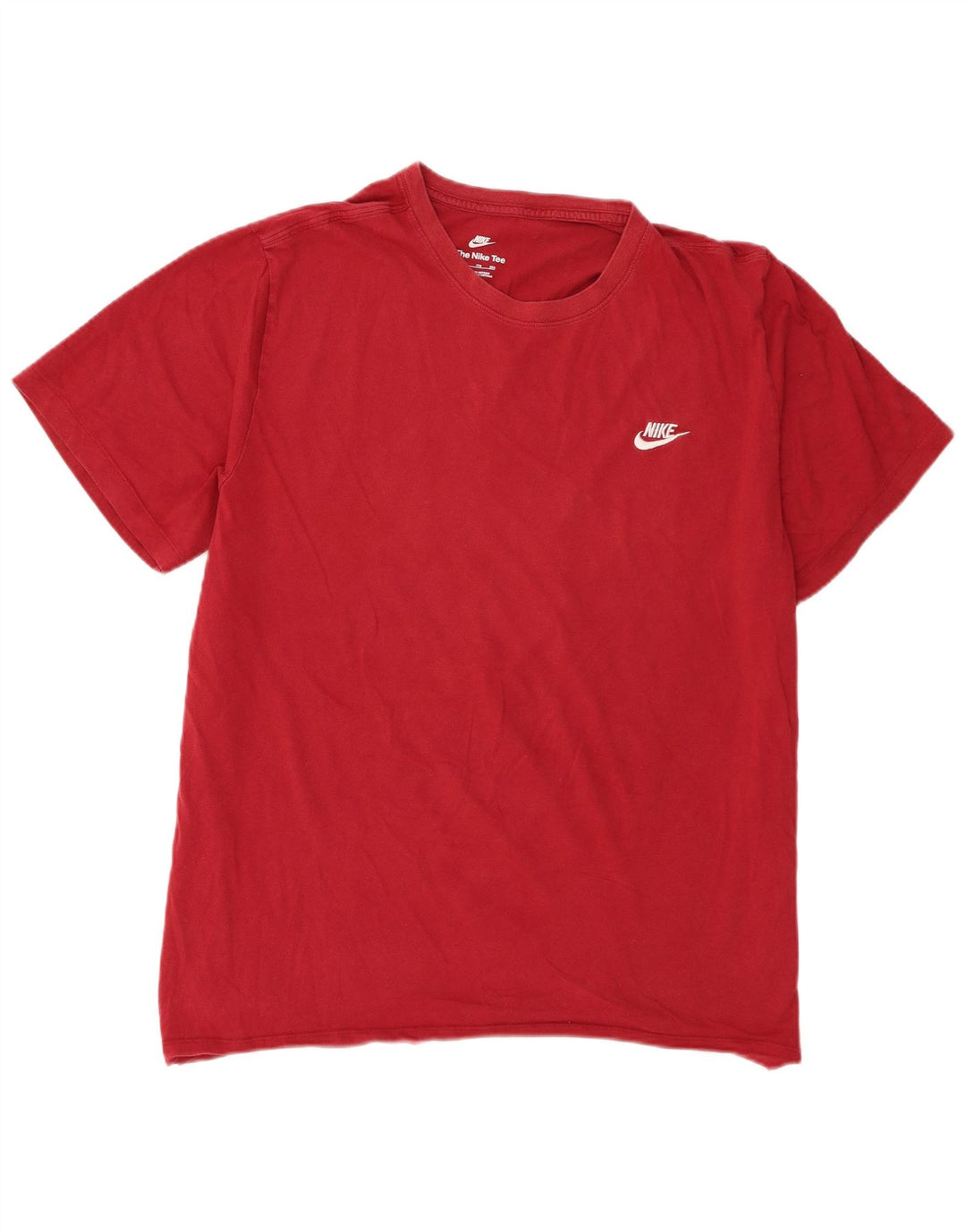 Nike T-shirt top til mænd 2XL Bourgogne bomuld