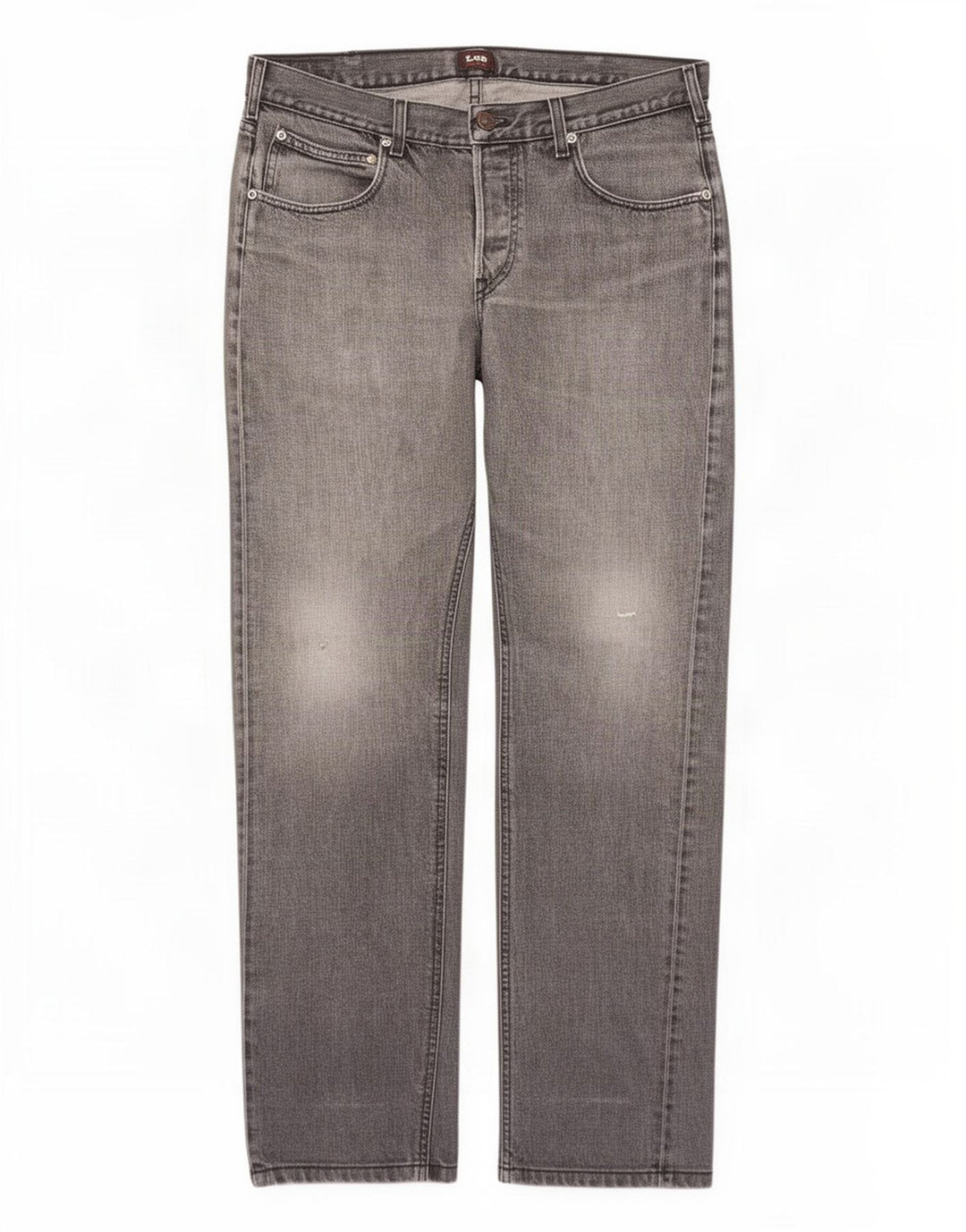 Lee Herre Blake Straight Jeans W34 L32 Grå Bomuld