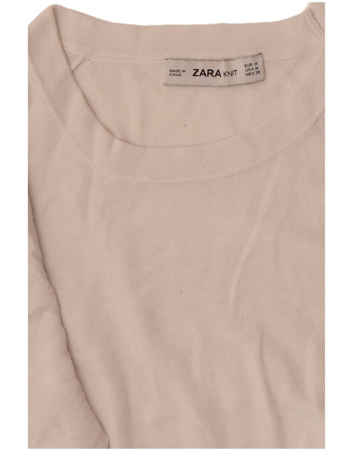 Zara Dame sweater med rund hals DK 12 Medium White
