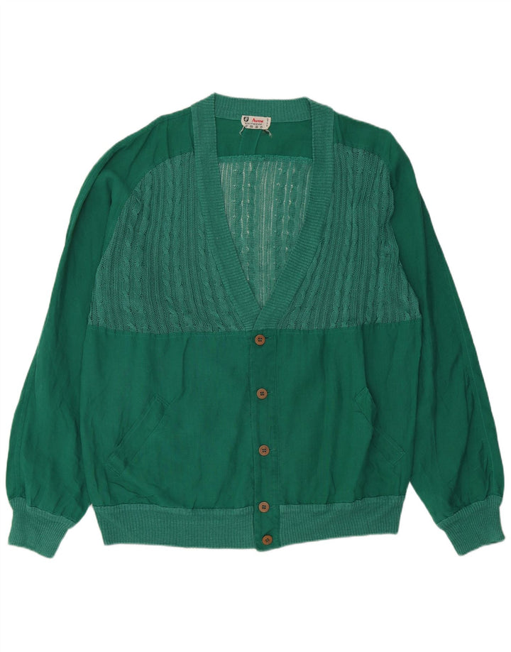 Vintage herre cardigan sweater IT 44 XL Grøn