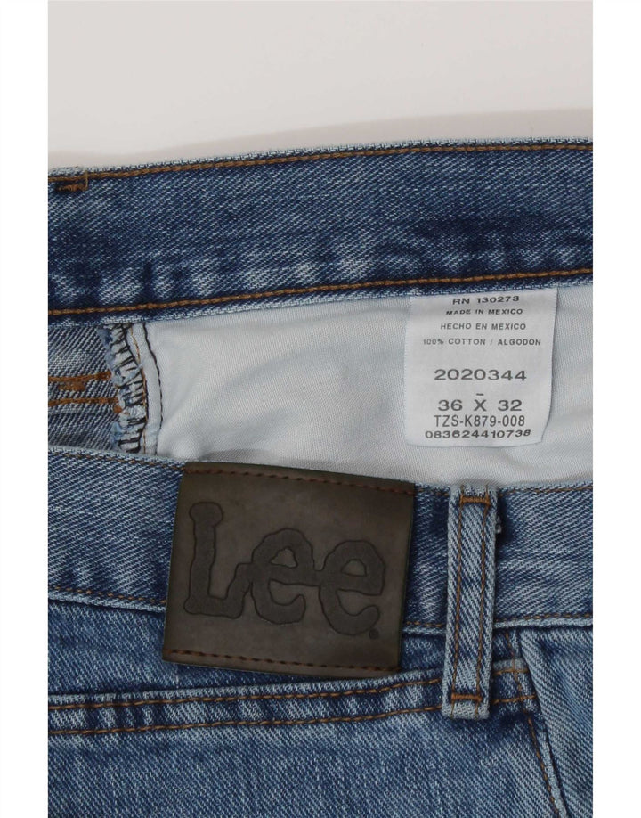 Lee Straight Jeans til mænd W36 L32 blå bomuld