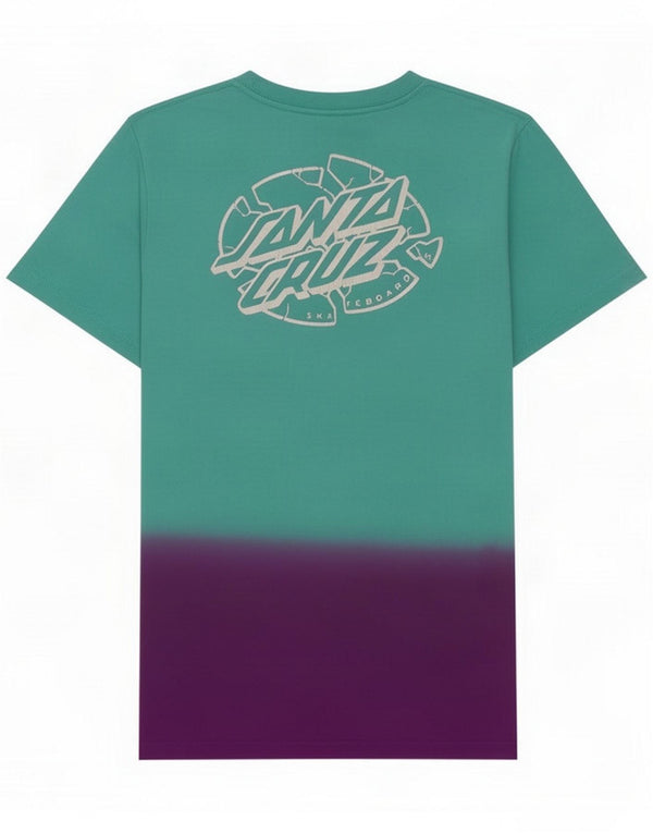Santa Cruz Boys Grafisk T-Shirt Top 13-14 år Grøn Colourblock Cotton