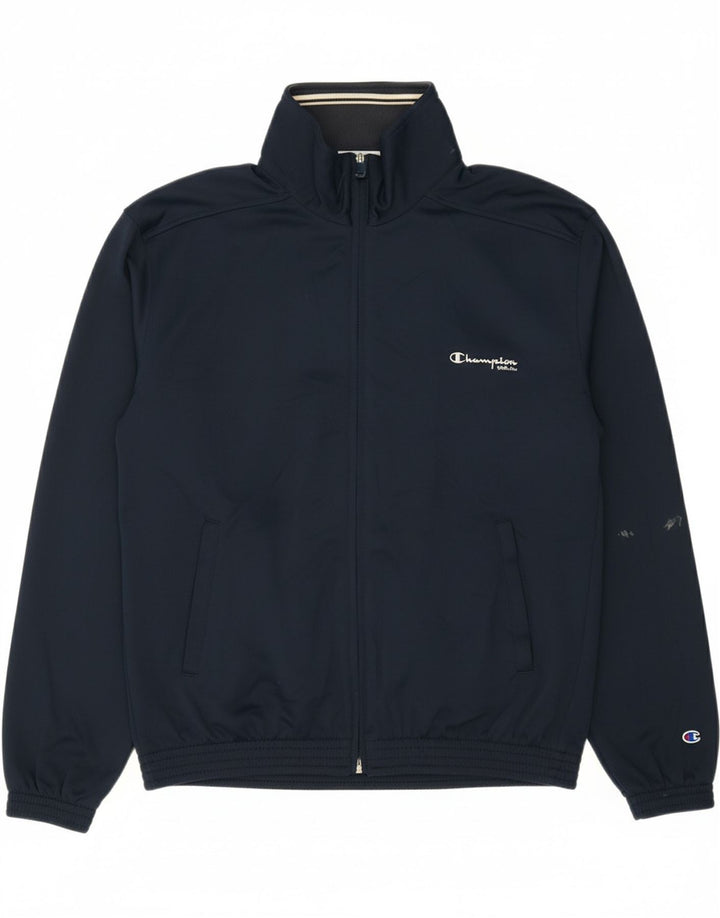 CHAMPION Mens Tracksuit Top Jacket Small Navy Blue Vintage Champion and Second-Hand Champion from Messina Hembry 