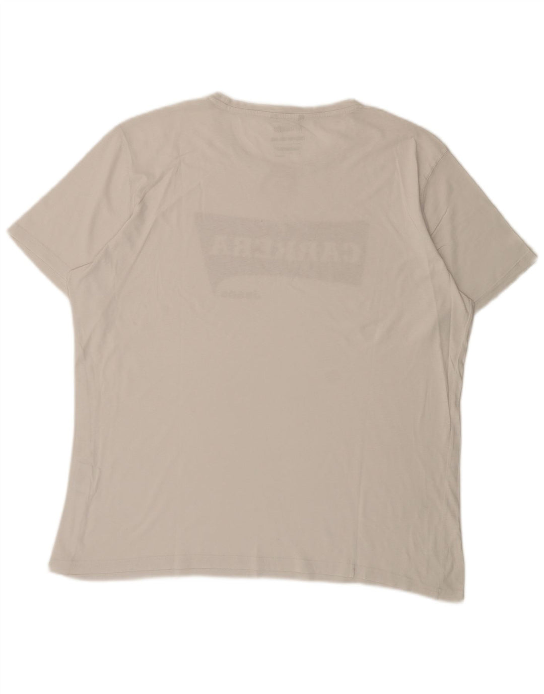 Carrera Herre Grafisk T-Shirt Top 2XL Hvid Bomuld