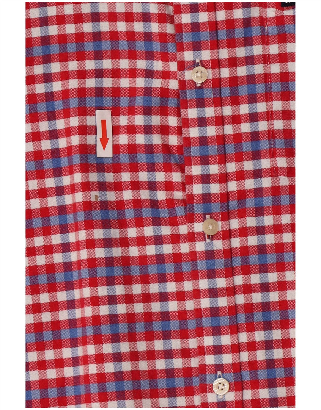 Superdry Kortærmet Herreskjorte 2XL Rød Gingham Bomuld
