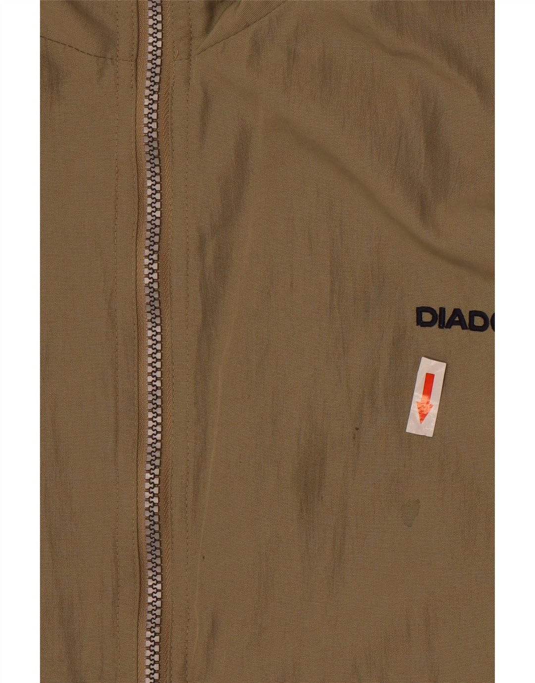 Diadora Herre Loose Fit regnjakke UK 36 Small Khaki Polyamid