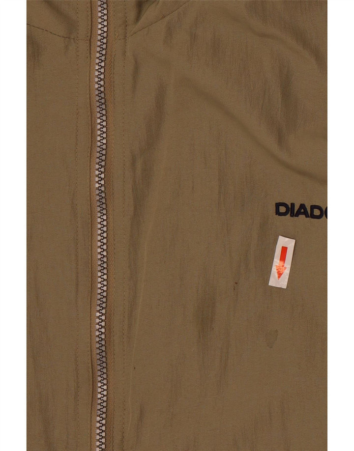 Diadora Herre Loose Fit regnjakke UK 36 Small Khaki Polyamid