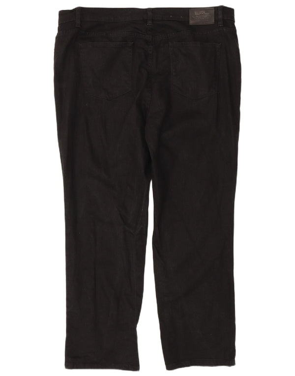 Ralph Lauren Dame Straight Jeans US 18 2XL W40 L29 Sort Bomuld