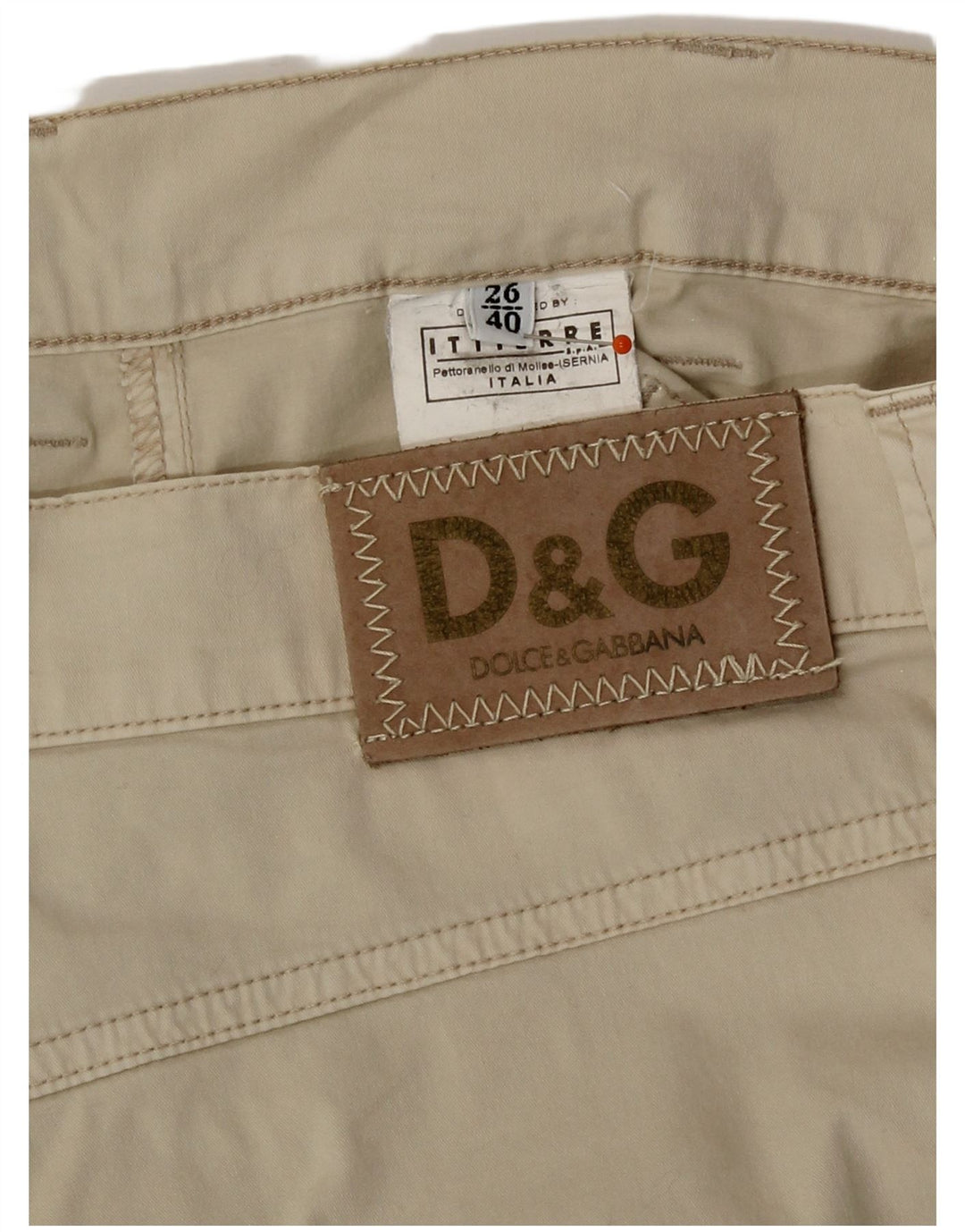Dolce & Gabbana Dame Capri Bukser IT 40 Small W26 L20 Beige