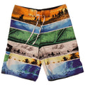 Billabong Herre Abstrakt Mønster Badeshorts Stor Flerfarvet