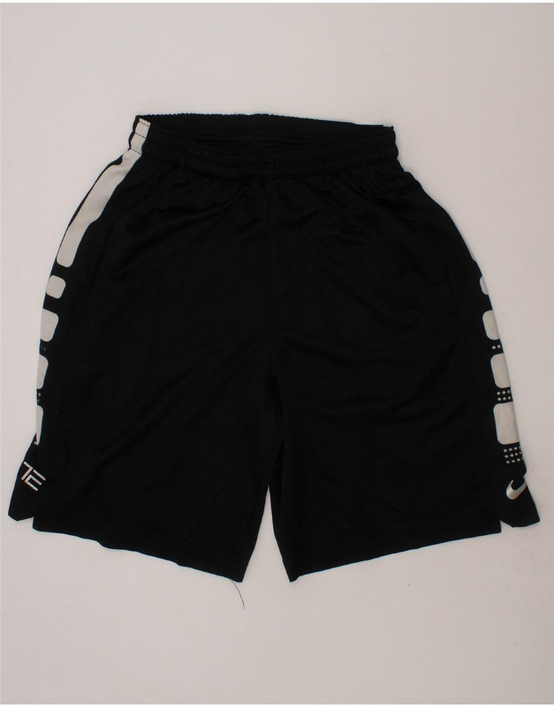 NIKE Boys Dri Fit Graphic Sport Shorts 9-10 Years Small  Black Polyester Vintage Nike and Second-Hand Nike from Messina Hembry 