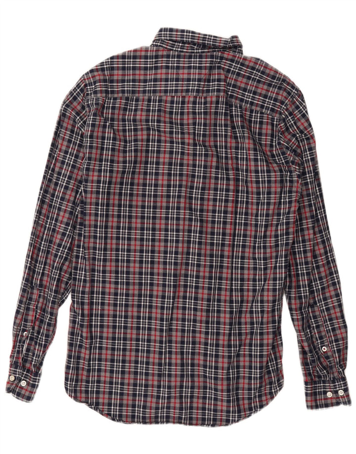 TOMMY HILFIGER Herreskjorte Medium marineblå ternet bomuld