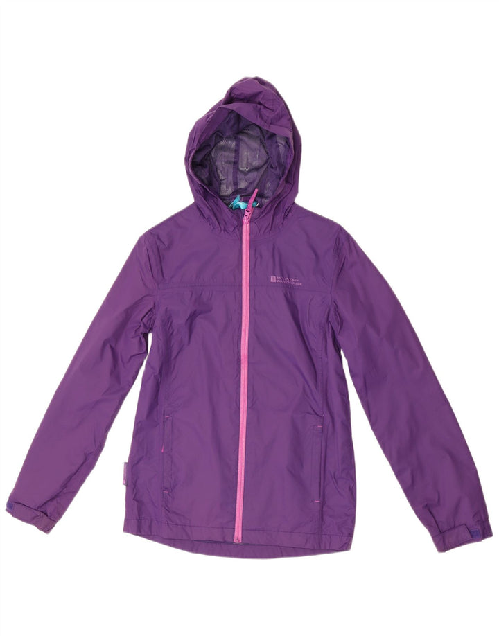 Mountain Warehouse Dame Regnjakke med hætte UK 10 Lille Lilla Polyester