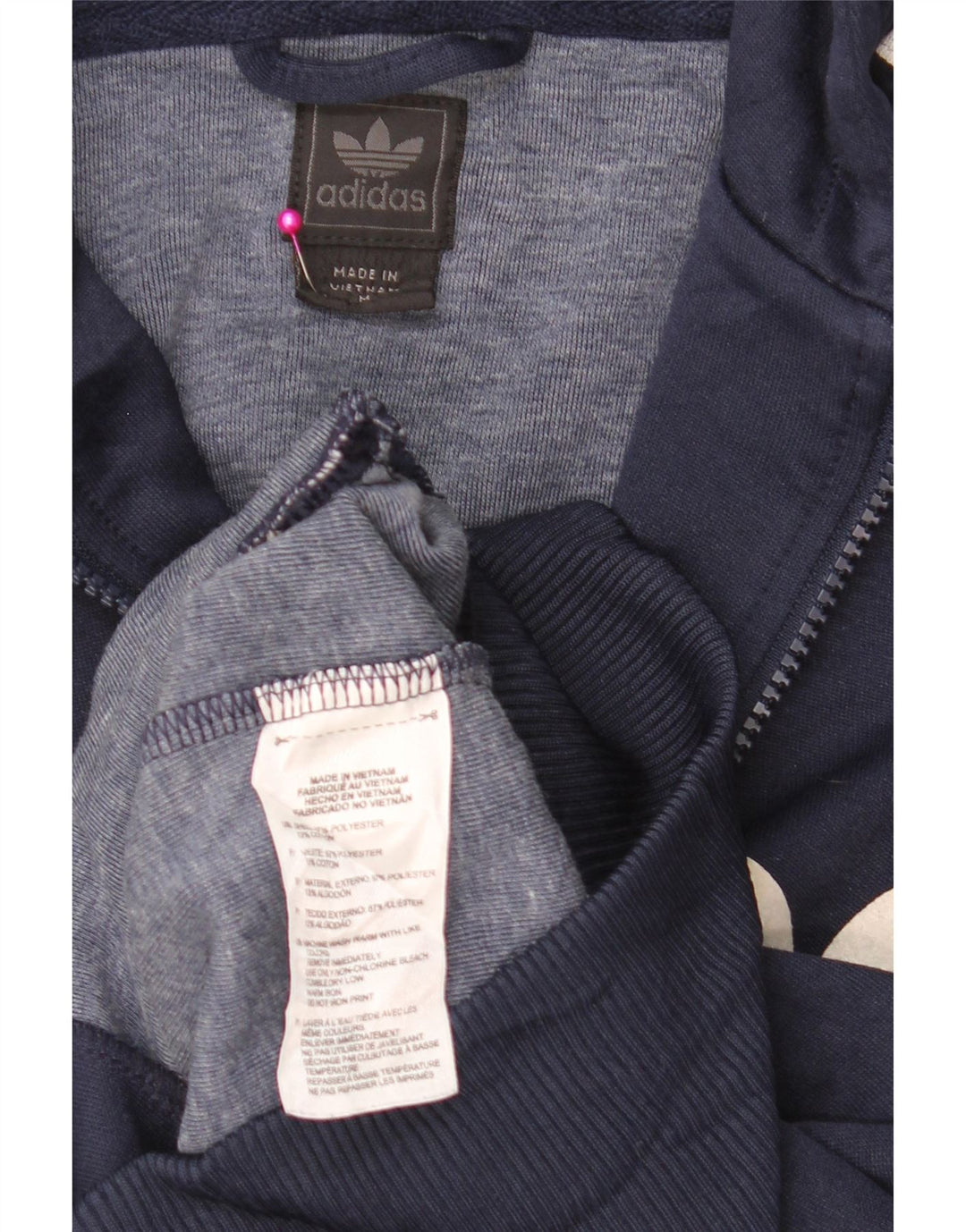 ADIDAS Træningsdragt til mænd Topjakke Medium Navyblå Polyester