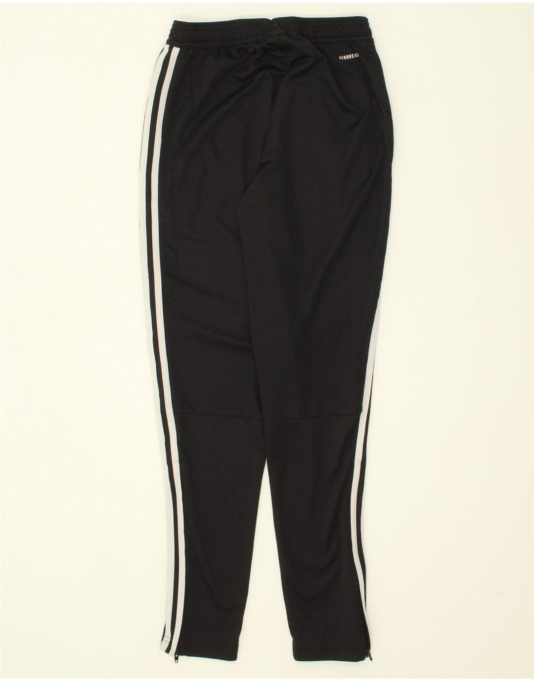 ADIDAS Womens Aeroready Tracksuit Trousers UK 8 Small Black Polyester Vintage Adidas and Second-Hand Adidas from Messina Hembry 