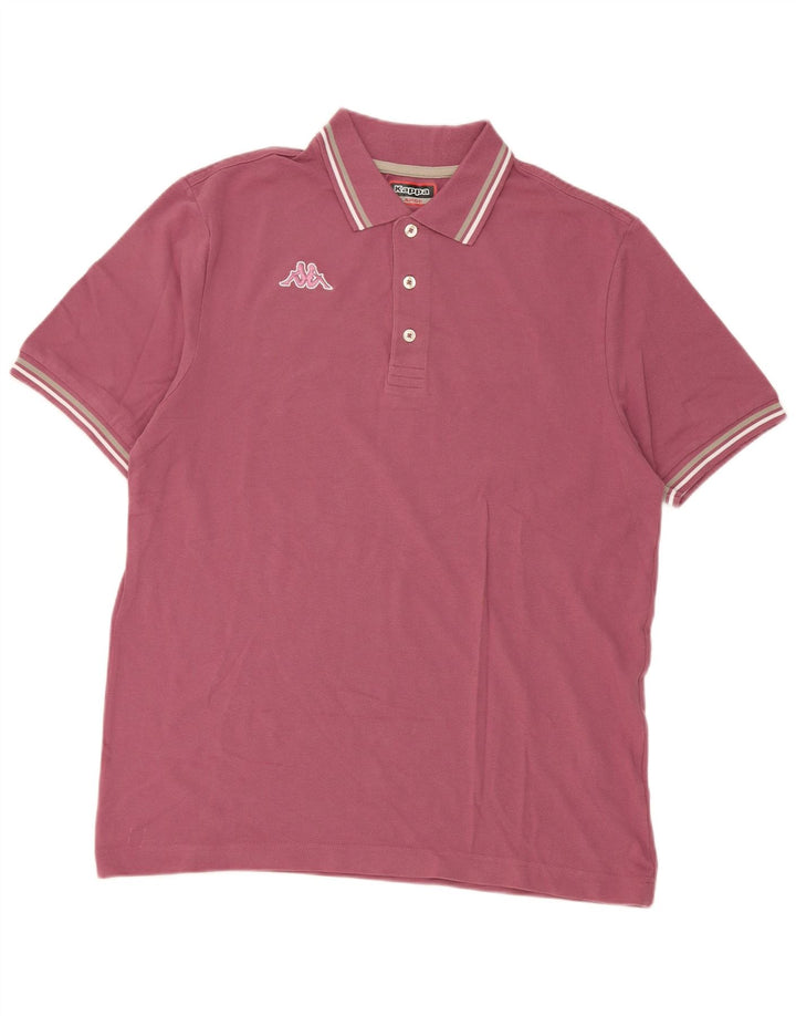 Kappa herre poloskjorte stor pink bomuld