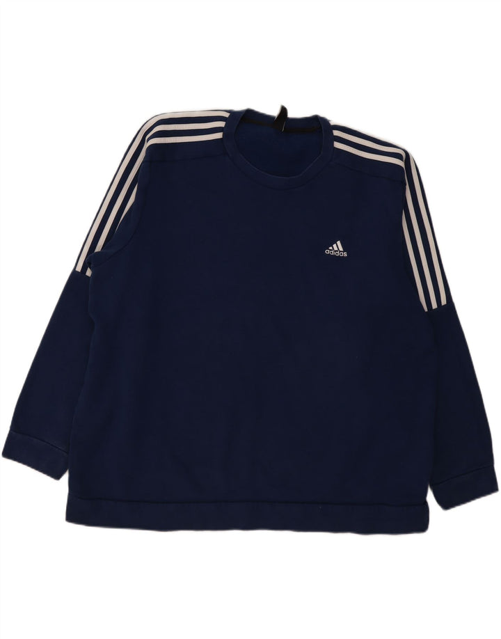 Adidas Sweatshirt Jumper til mænd 2XL marineblå bomuld