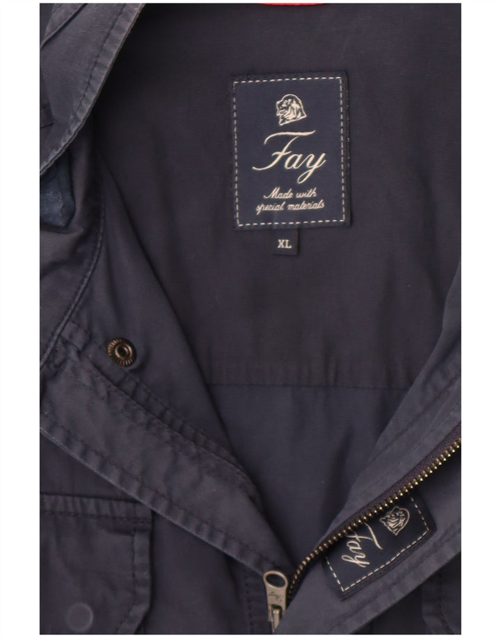 Fay Herre Utility Jacket UK 42 XL Navy Blue