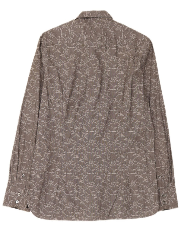 Ted Baker Herreskjorte str. 3 Medium Grey Floral