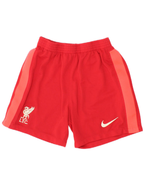 Nike Boys Liverpool Sports Shorts 5-6 år Medium Rød Colourblock Polyester