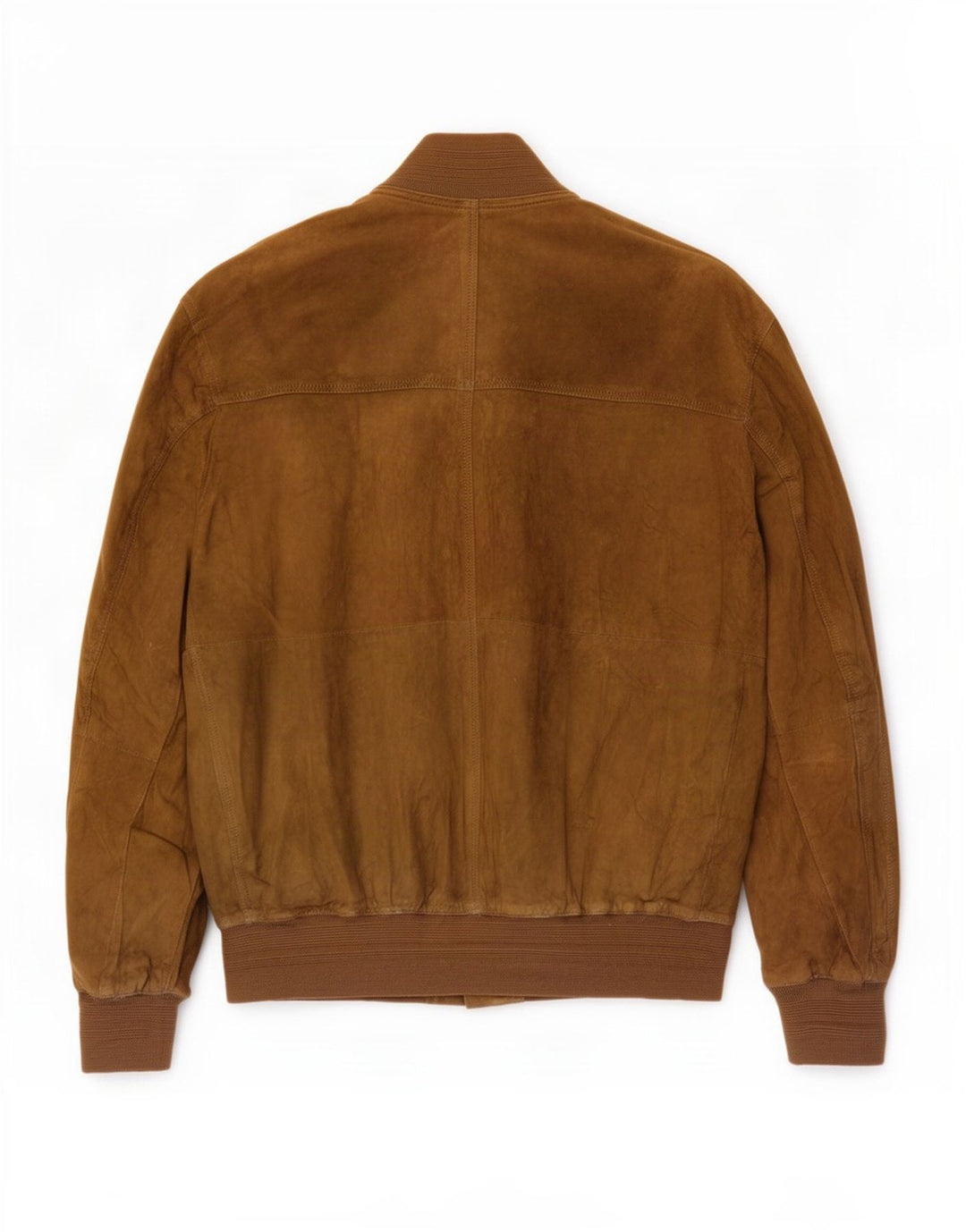 Vintage herre ruskind bomberjakke UK 40 Stort beige læder
