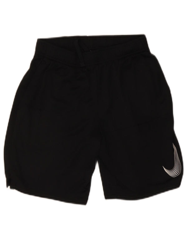 Nike drenge Dri Fit grafiske sportsshorts 12-13 år store sorte polyester