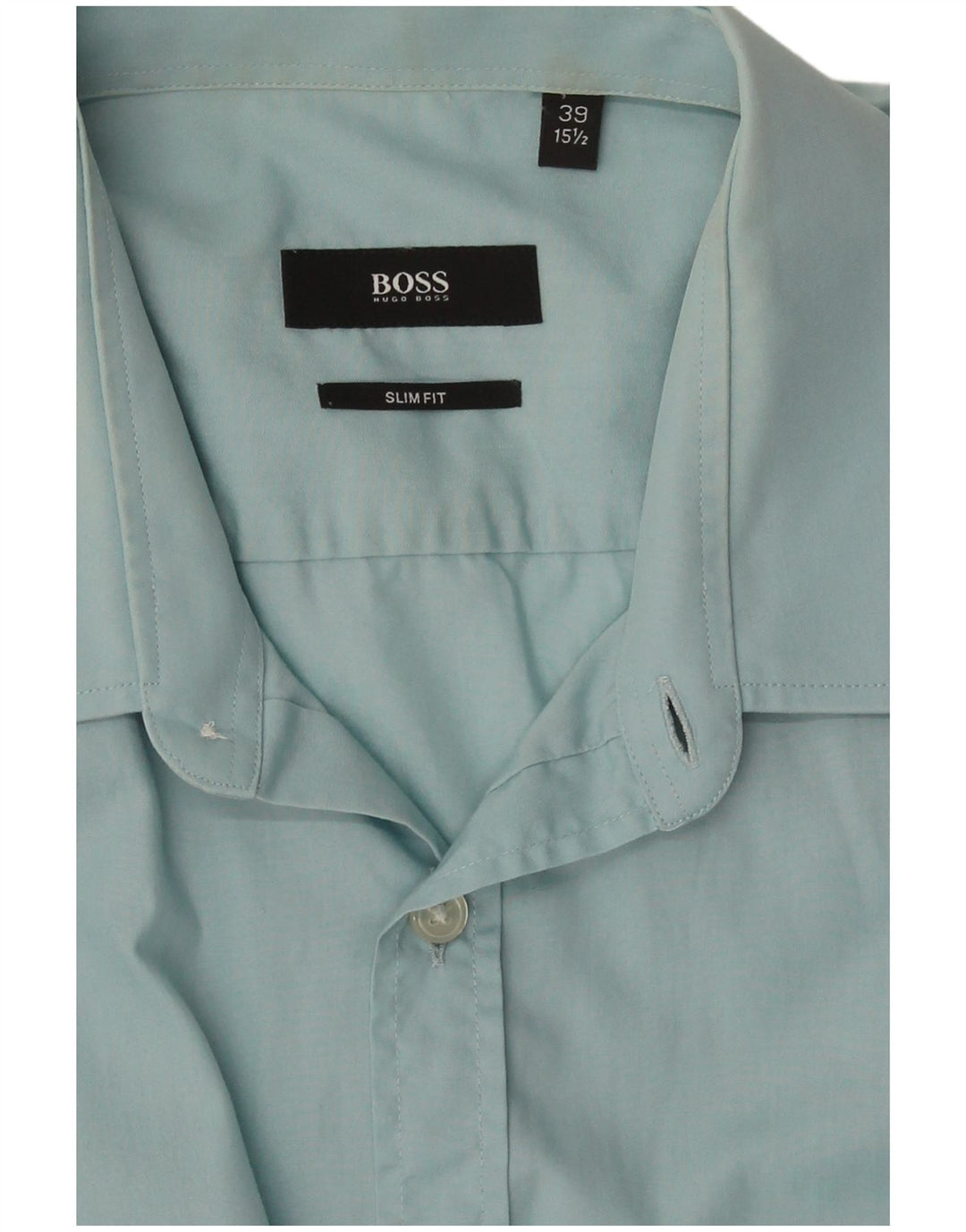 Hugo Boss Herre Slim Fit Skjorte Størrelse 39 15 1/2 Medium Blue